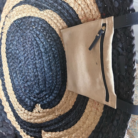 (100-125) Kate Spade New York "Shore Thing" Out and About Straw Tote beach - Picture 10 of 10